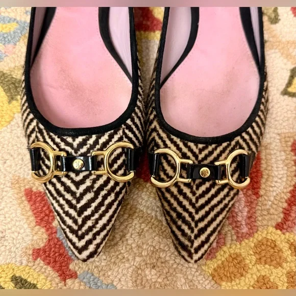 COLE HAAN X NIKE Limited Edition Calf Hair Pointed Toe Ballet Flats - Size 6 1/2 - Picture 6 of 16